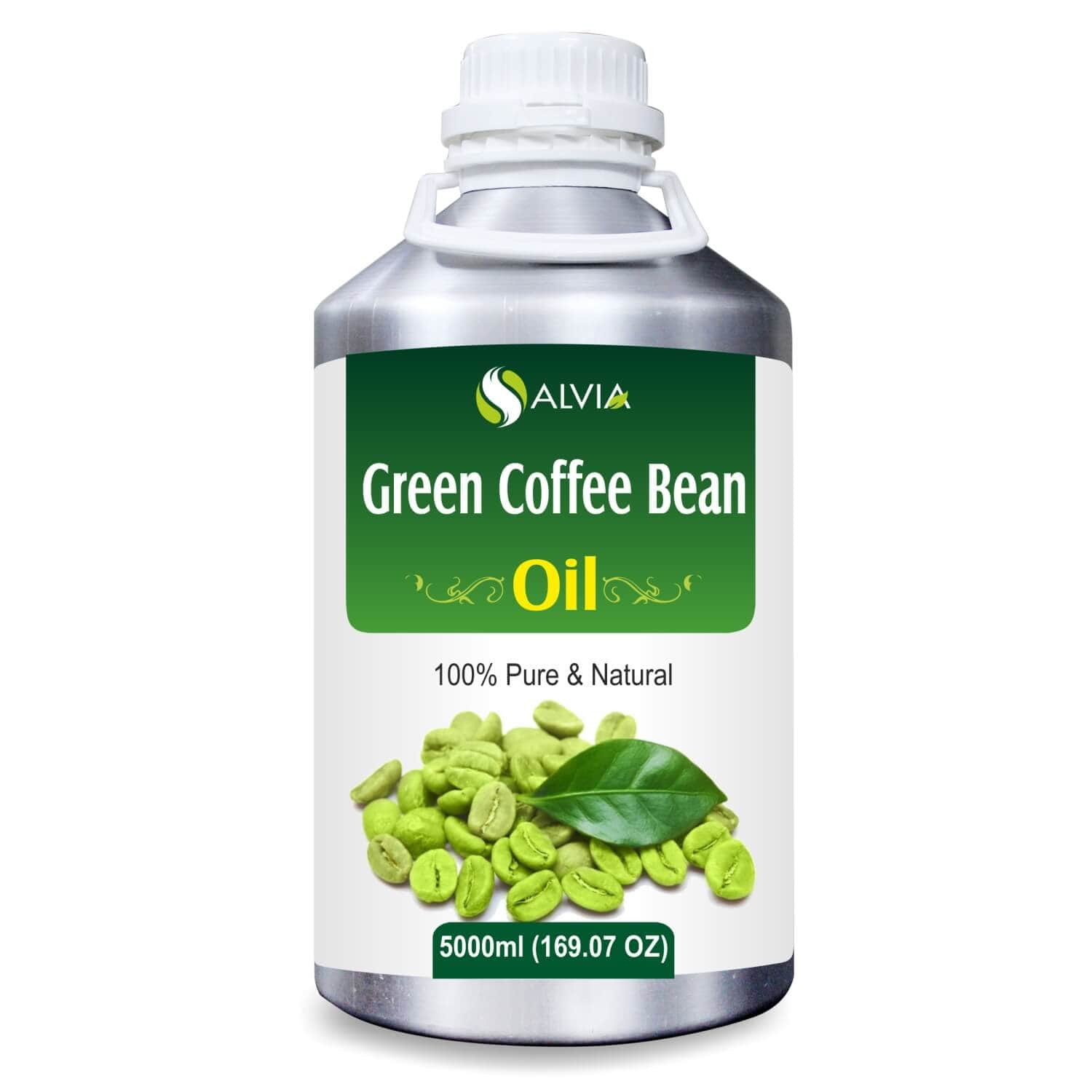 Salvia Natural Carrier Oils 5000ml Green Coffee Bean Oil (Coffea Arabica) 100% Natural Pure Carrier Oil